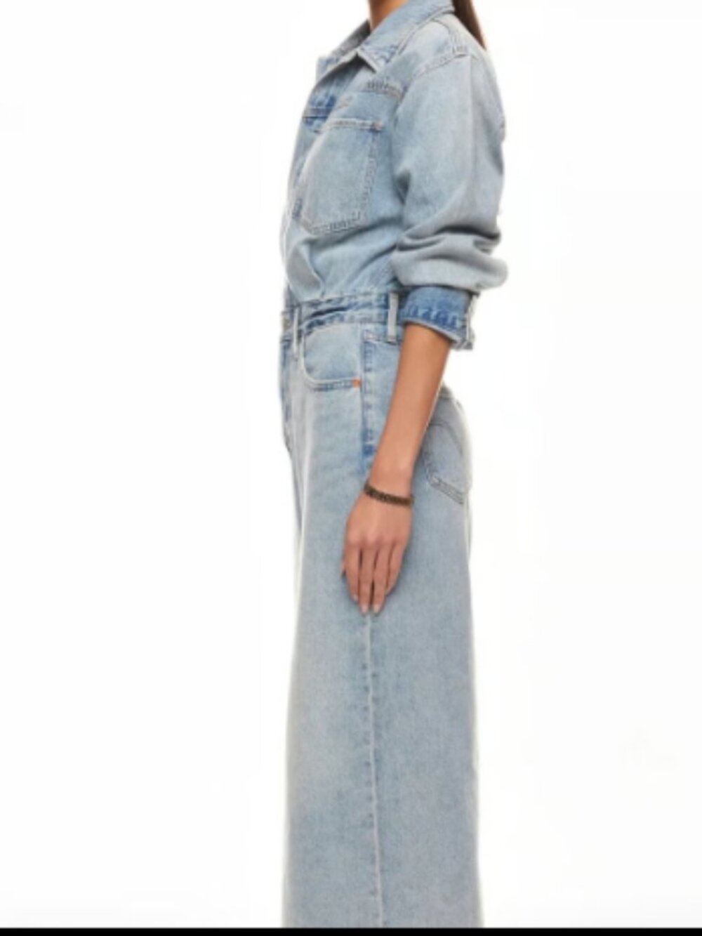 LEVIS WESTERN DENIM JEAN DRESS MIDI NWT $120 27 4/6 - Picture 6 of 11